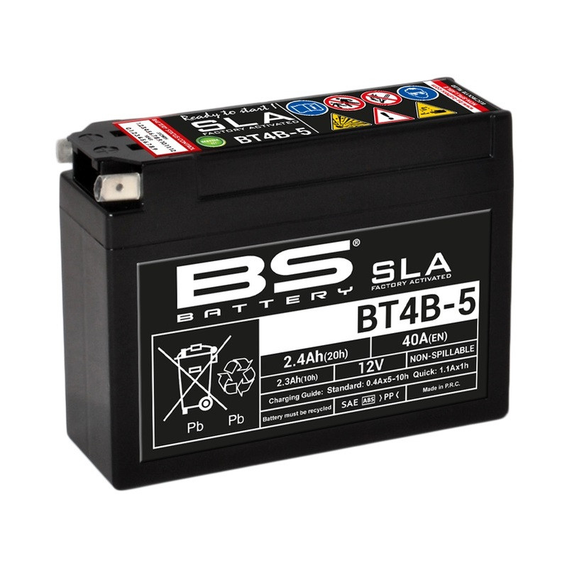 BS BATTERY SLA Akkumulátor Karbantartásmentes Gyárilag Aktivált - BT4B-5