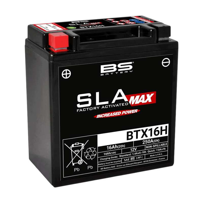 BS BATTERY SLA Max Akkumulátor Karbantartásmentes Gyárilag Aktivált - BTX16H