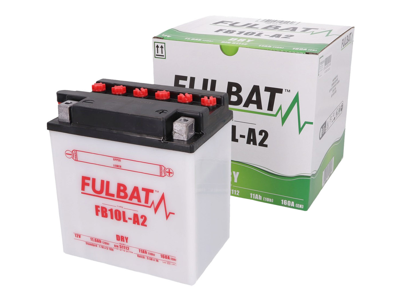 Fulbat FB10L-A2 DRY száraz akkumulátor + savcsomag