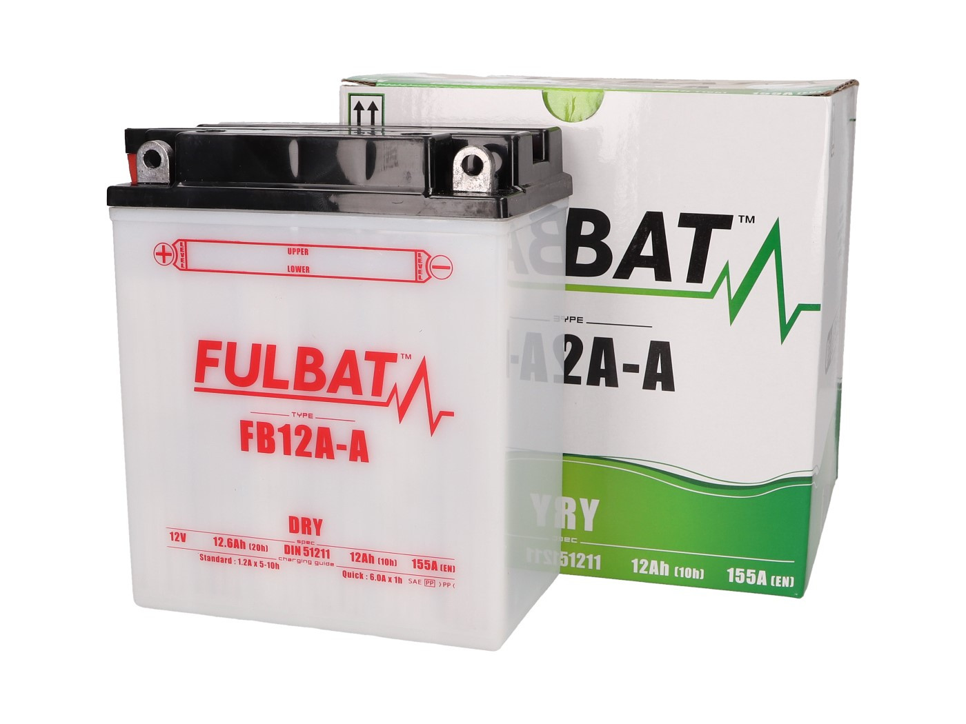 Fulbat FB12A-A DRY száraz akkumulátor + savcsomag