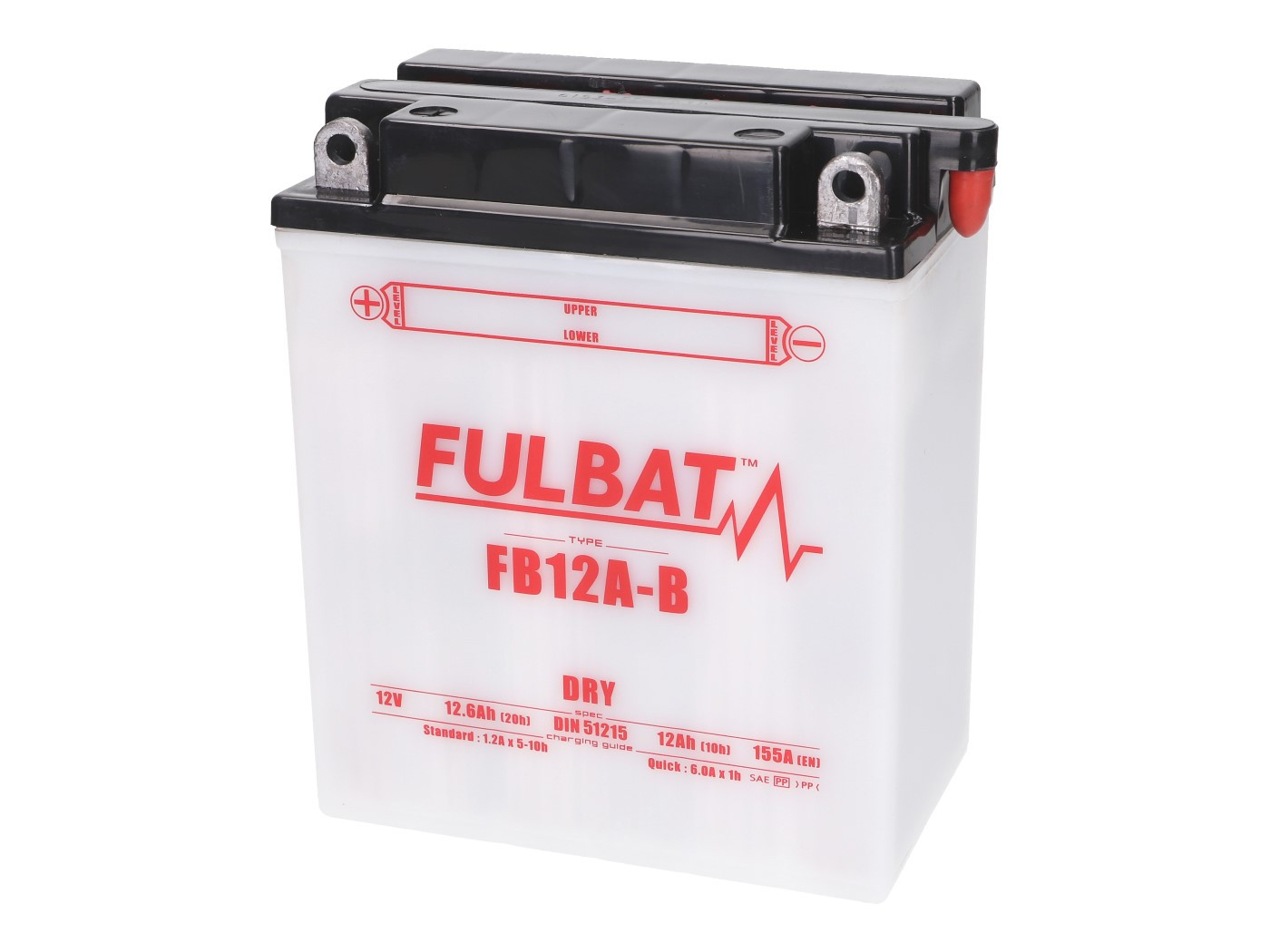 Fulbat FB12A-B DRY száraz akkumulátor + savcsomag
