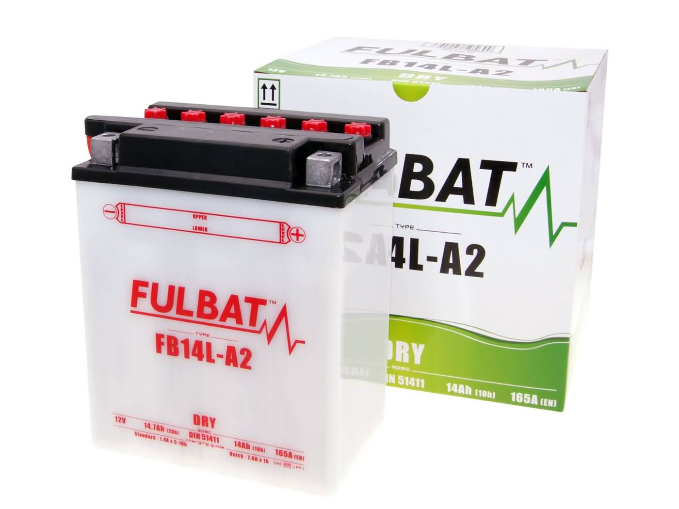 Fulbat FB14L-A2 DRY száraz akkumulátor + savcsomag