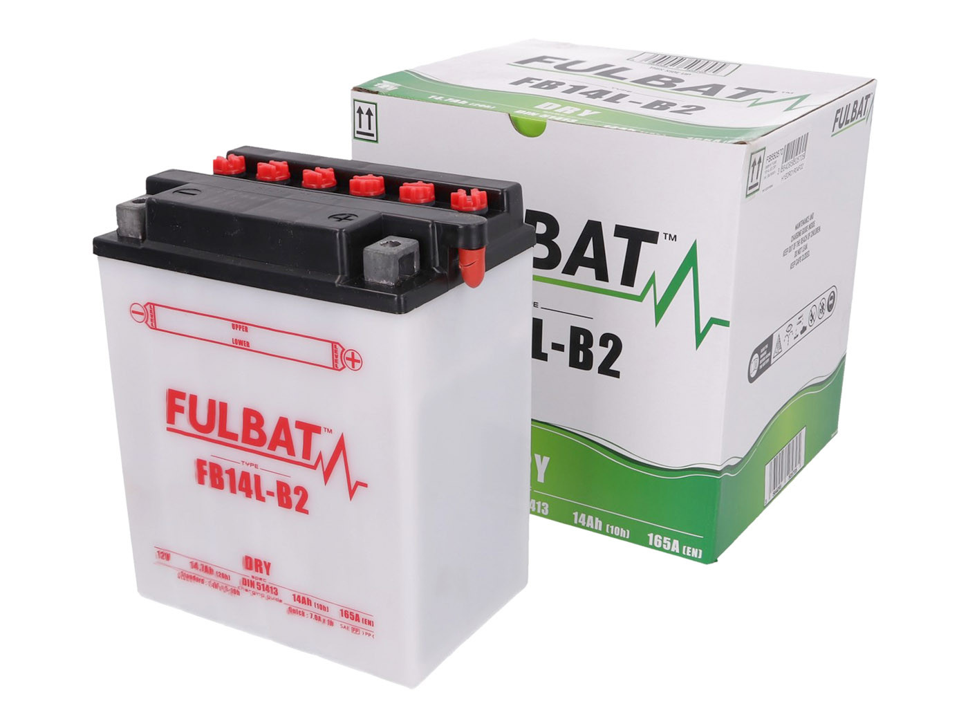 Fulbat FB14L-B2 DRY száraz akkumulátor + savcsomag