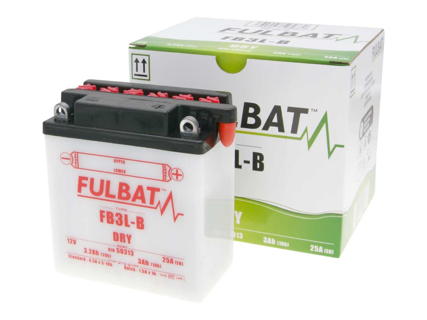 Fulbat FB3L-B DRY száraz akkumulátor + savcsomag