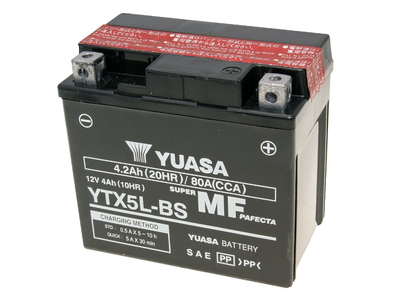 Yuasa YTX5L-BS DRY MF száraz gondozásmentes akkumulátor