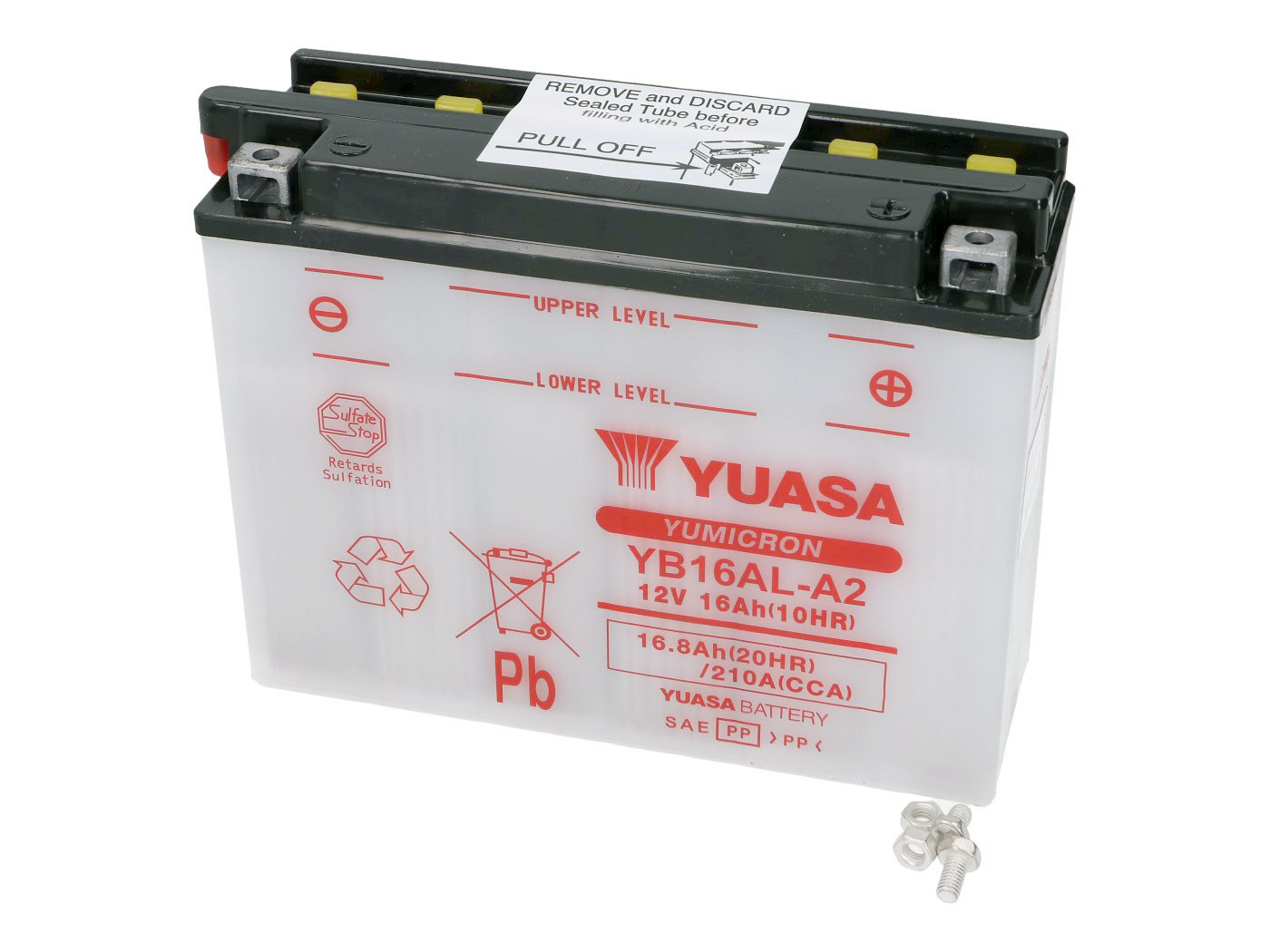 Yuasa YuMicron YB16AL-A2 akkumulátor - savcsomag nélkül