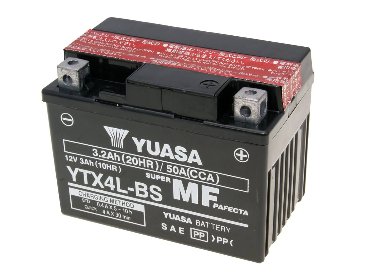 Yuasa YTX4L-BS DRY MF száraz gondozásmentes akkumulátor