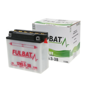 Fulbat 12N5.5-3B DRY száraz akkumulátor + savcsomag