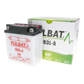 Fulbat FB3L-A DRY száraz akkumulátor + savcsomag