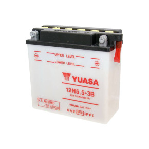 Yuasa 12N5.5-3B akkumulátor - savcsomag nélkül